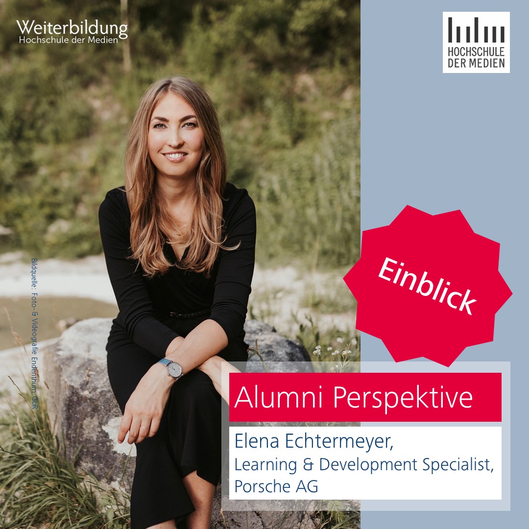 Elena Echtermeyer, Alumna des berufsbegleitenden Masterstudiengangs Intra- und Entrepreneurship (tech)