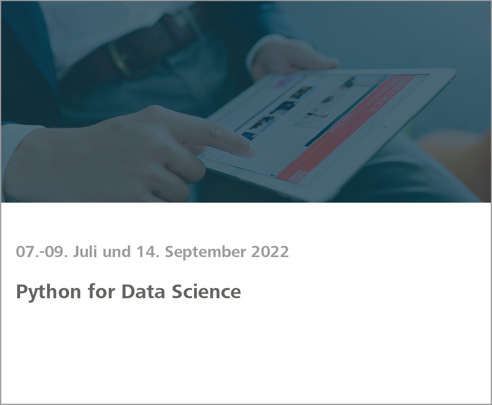 Weiterbildung Python for Data Science