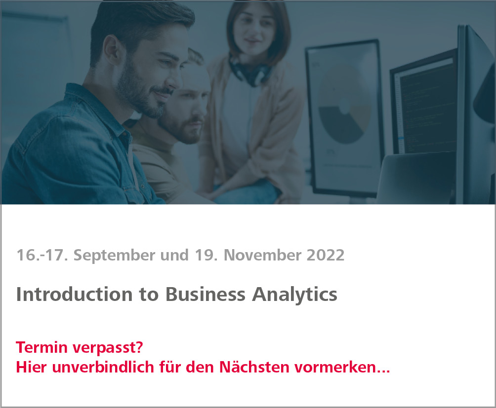 Weiterbildung Introduction to Business Analytics