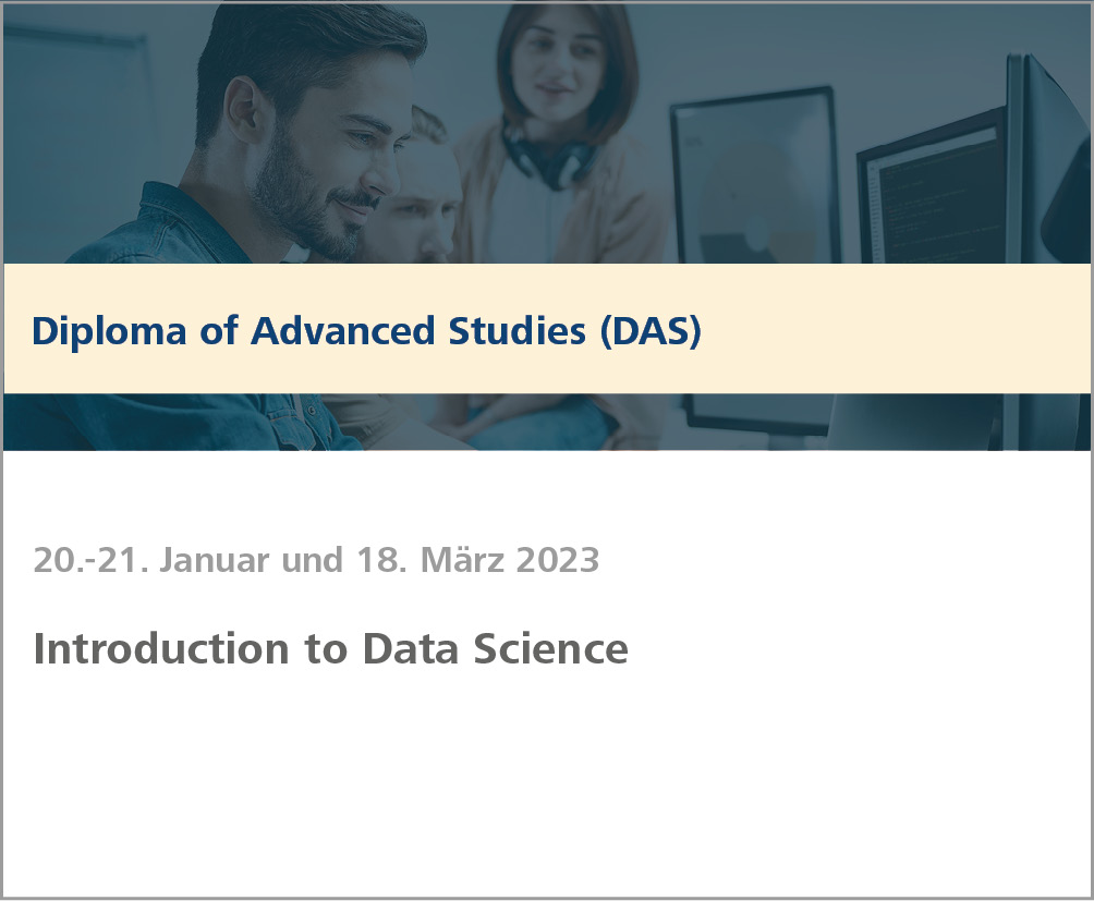 Weiterbildung Introduction to Data Science