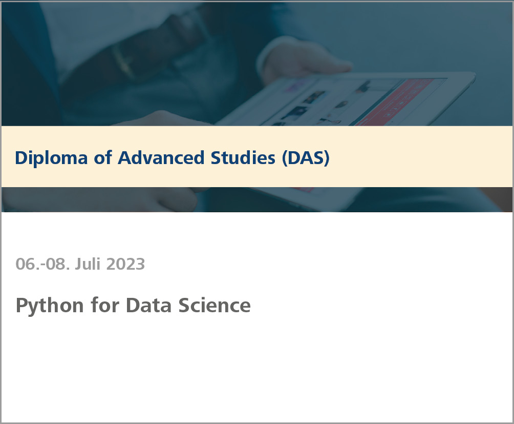 Weiterbildung Python for Data Science