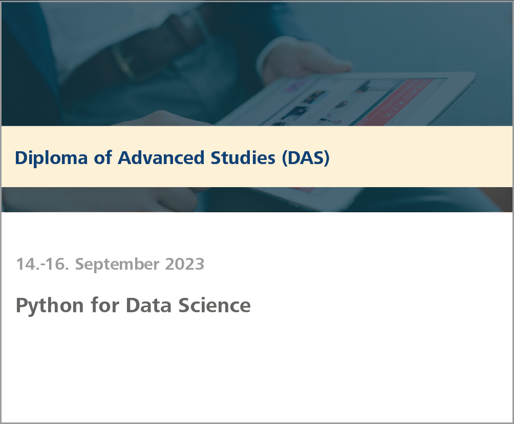 Weiterbildung Python for Data Science