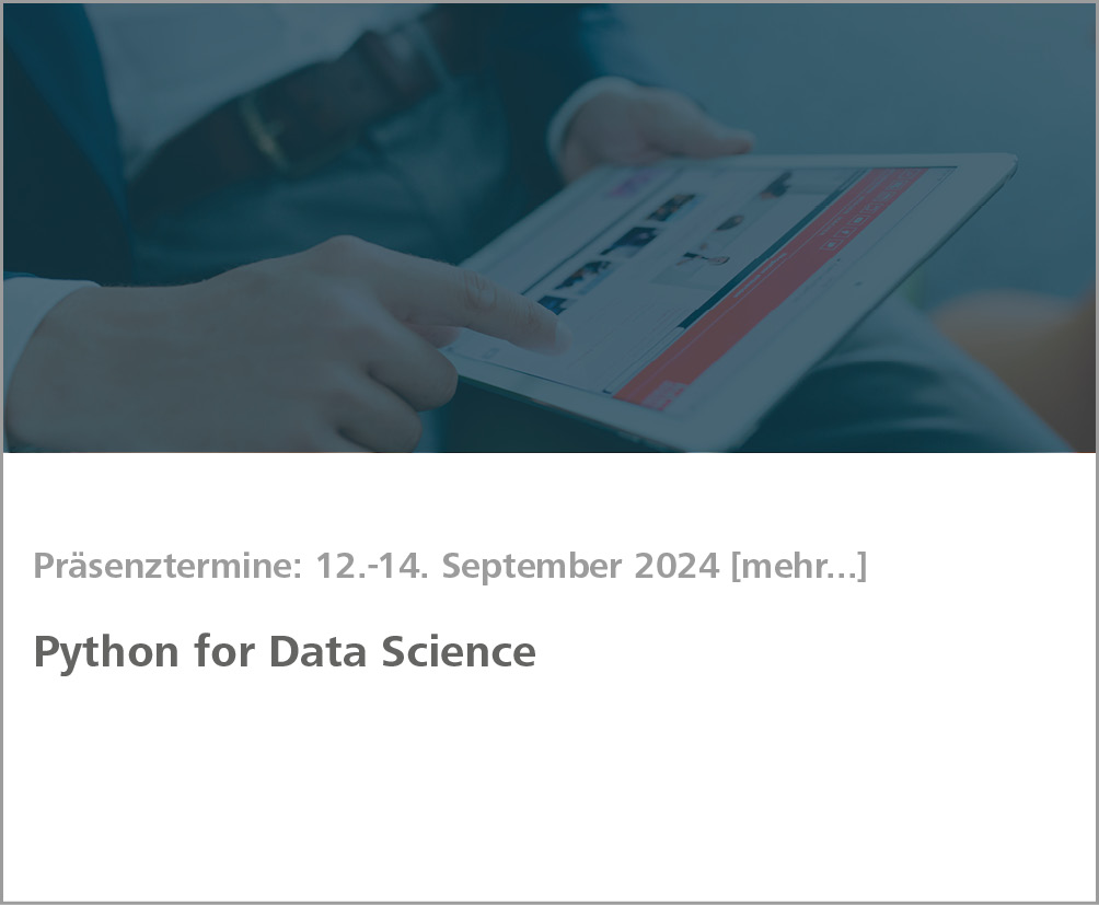 Weiterbildung Python for Data Science