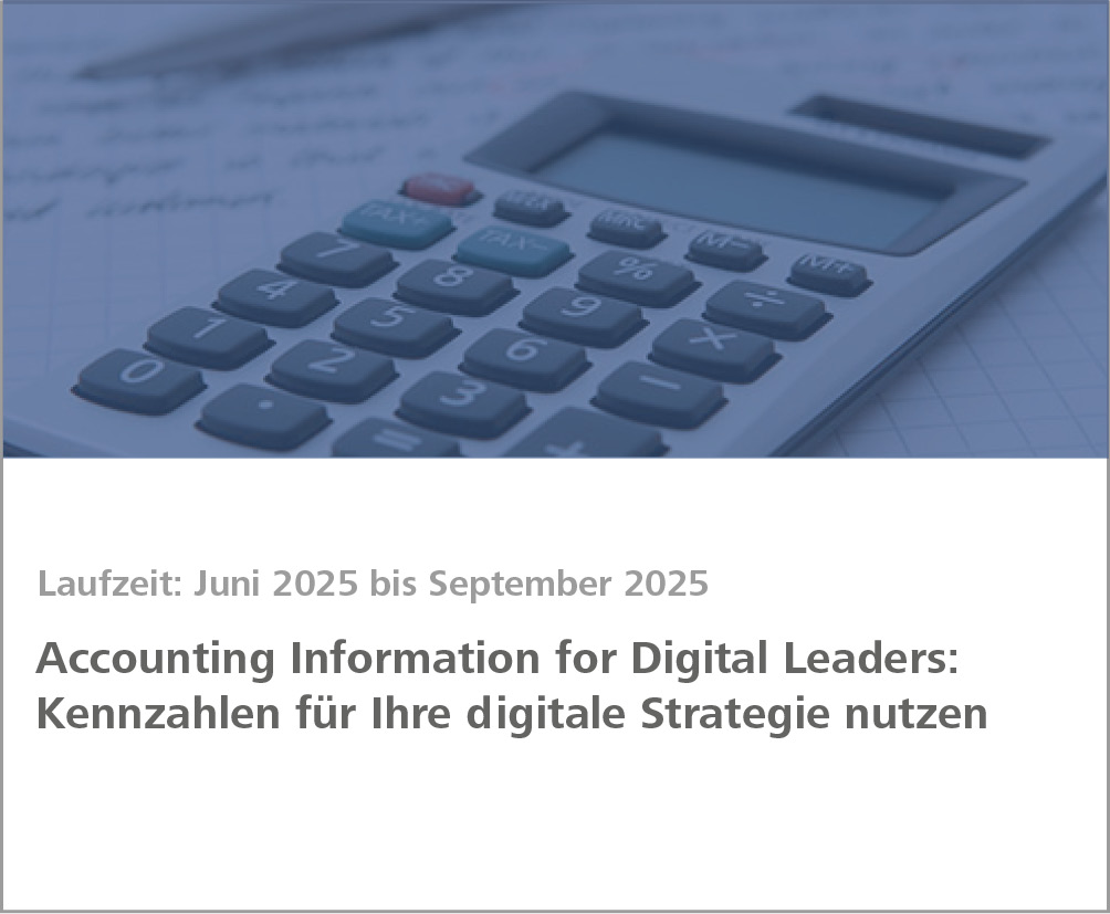 Weiterbildung Accounting Information for Digital Leaders