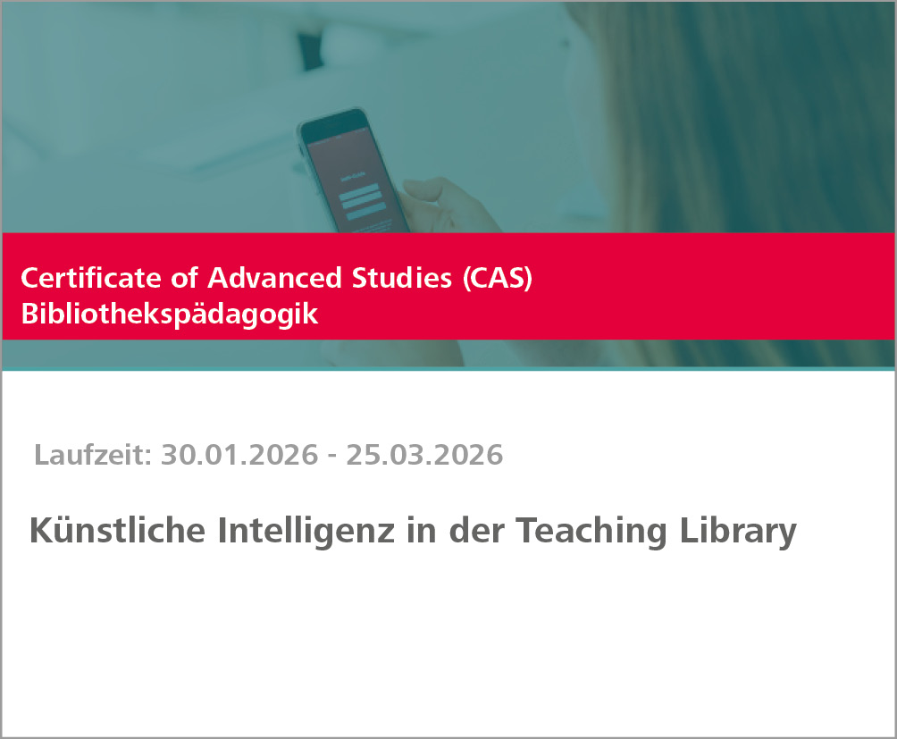 Weiterbildung Künstliche Intelligenz in der Teaching Library 