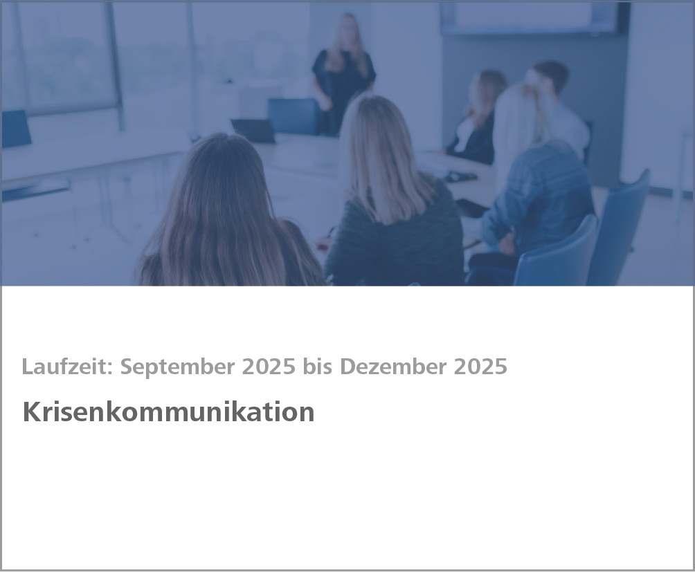 Weiterbildung Krisenkommunikation