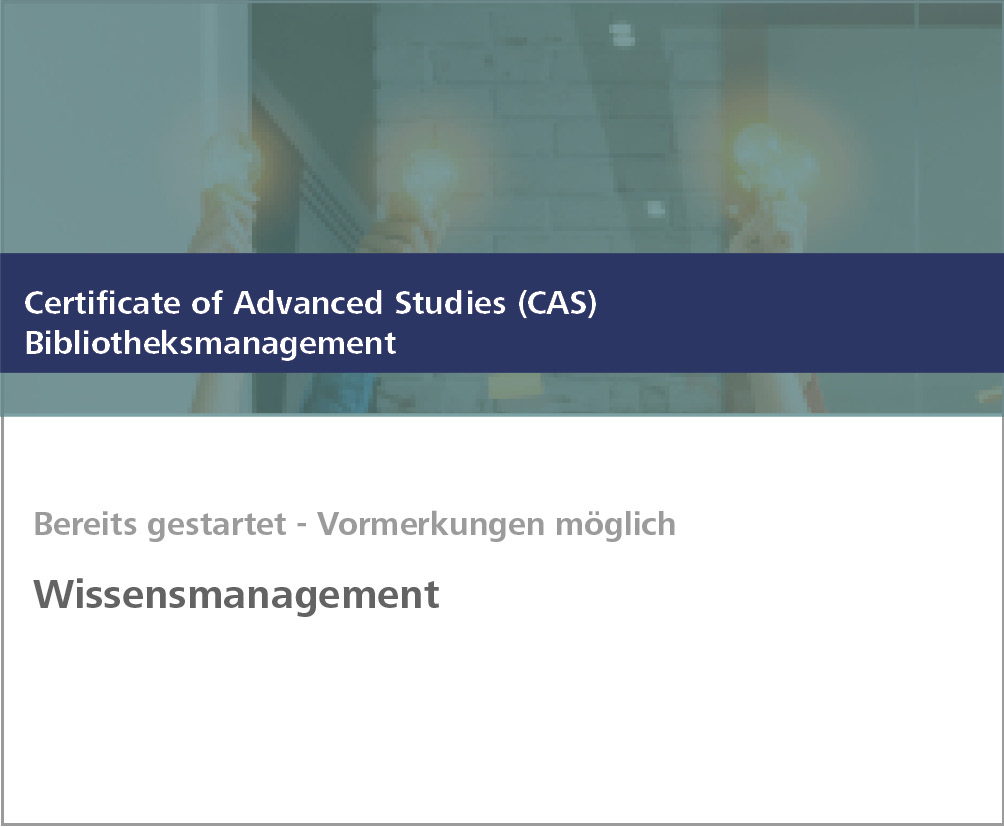 Weiterbildung Wissensmangement