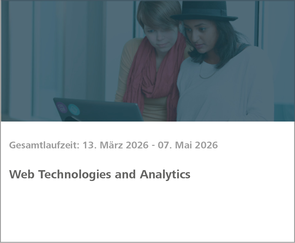 Weiterbildung Web Technologies und Analytics