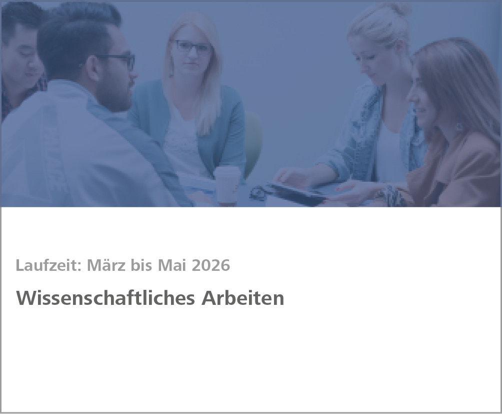 Weiterbildung Wissenschaftliches Arbeiten
