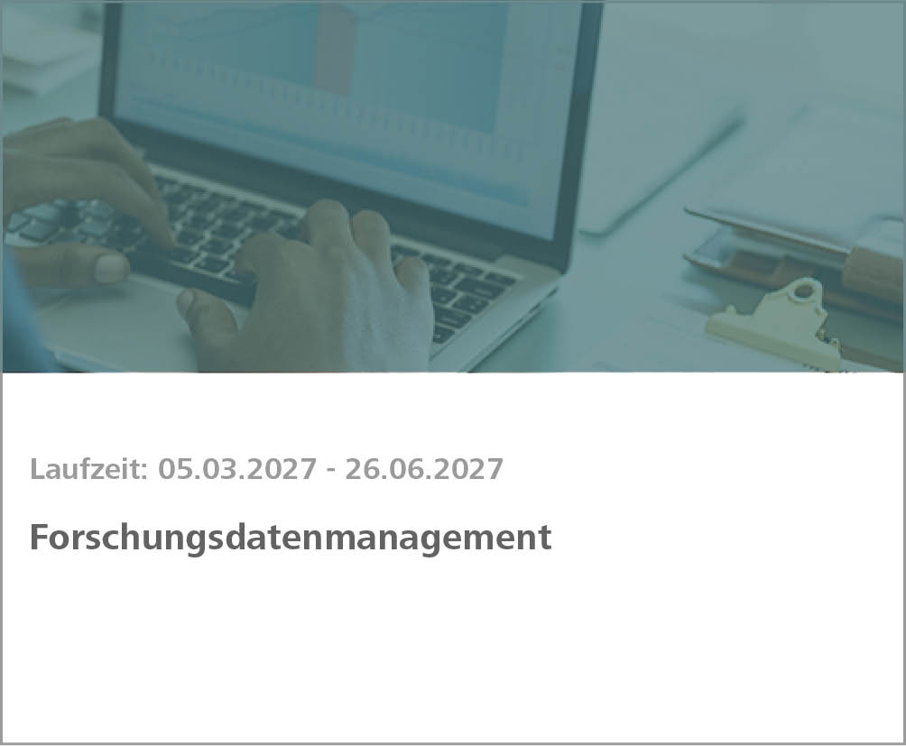 Weiterbildung Forschungsdatenmanagement