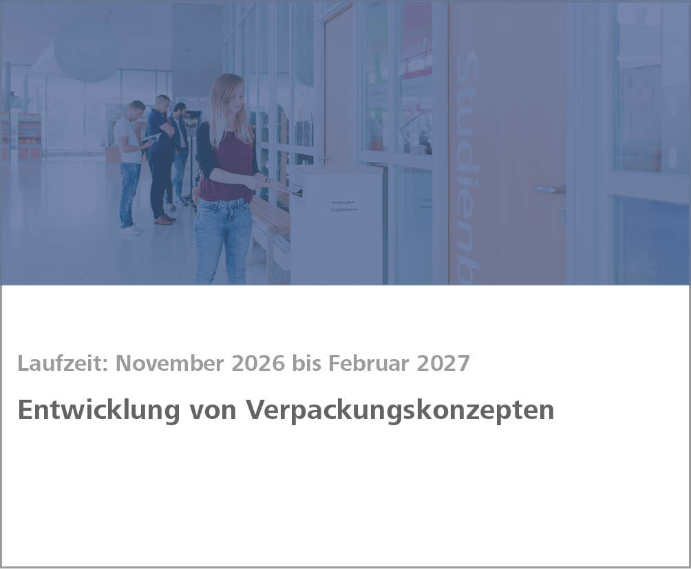 Weiterbildung Entwicklung von Verpackungskonzepten
