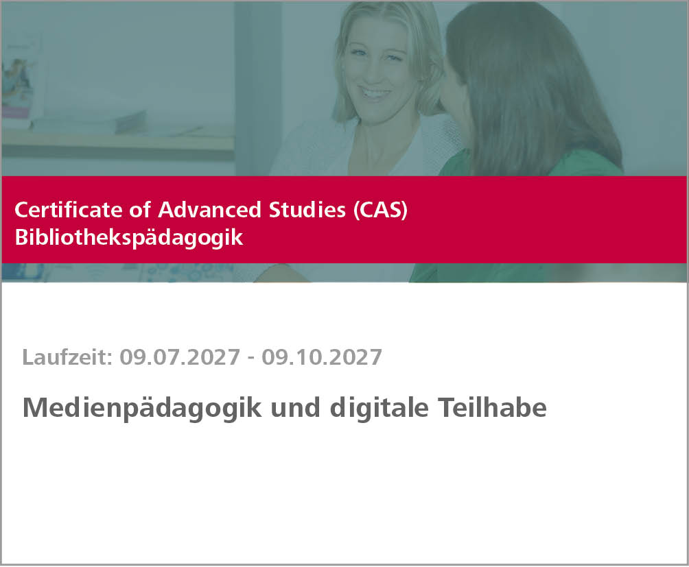 Weiterbildung Medienpädagogik und digitale Teilhabe
