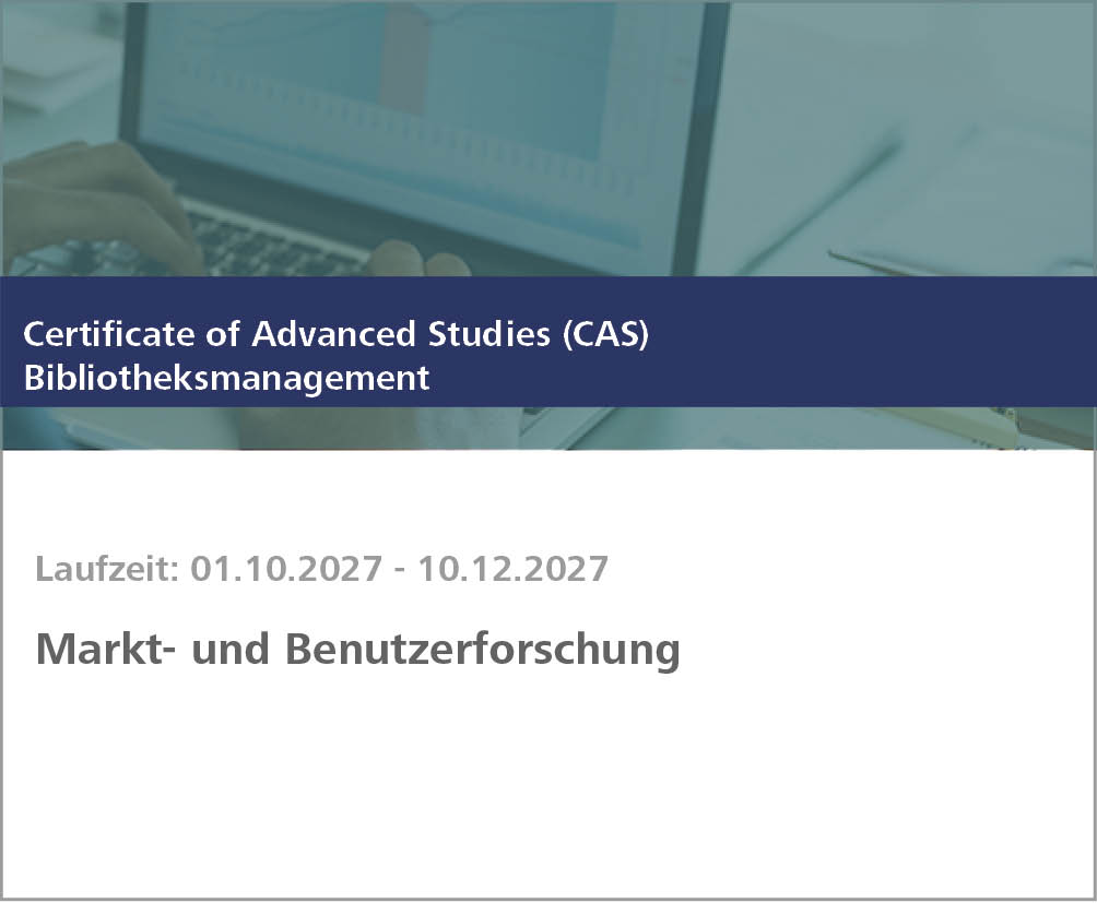 Weiterbildung Markt- und Benutzerforschung