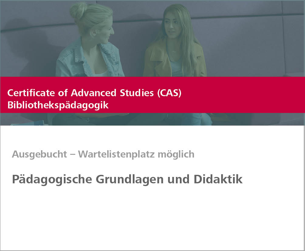 Weiterbildung Pädagogische Grundlagen und Didaktik