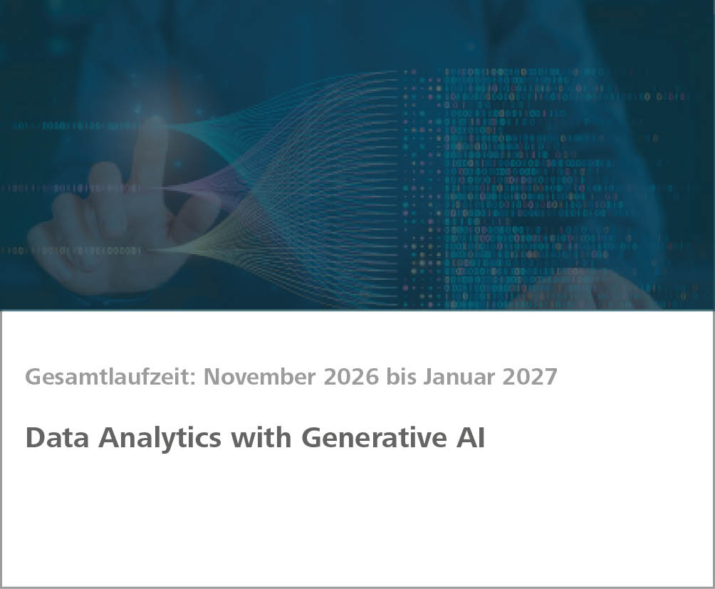 Weiterbildung Data Analytics with Generative AI