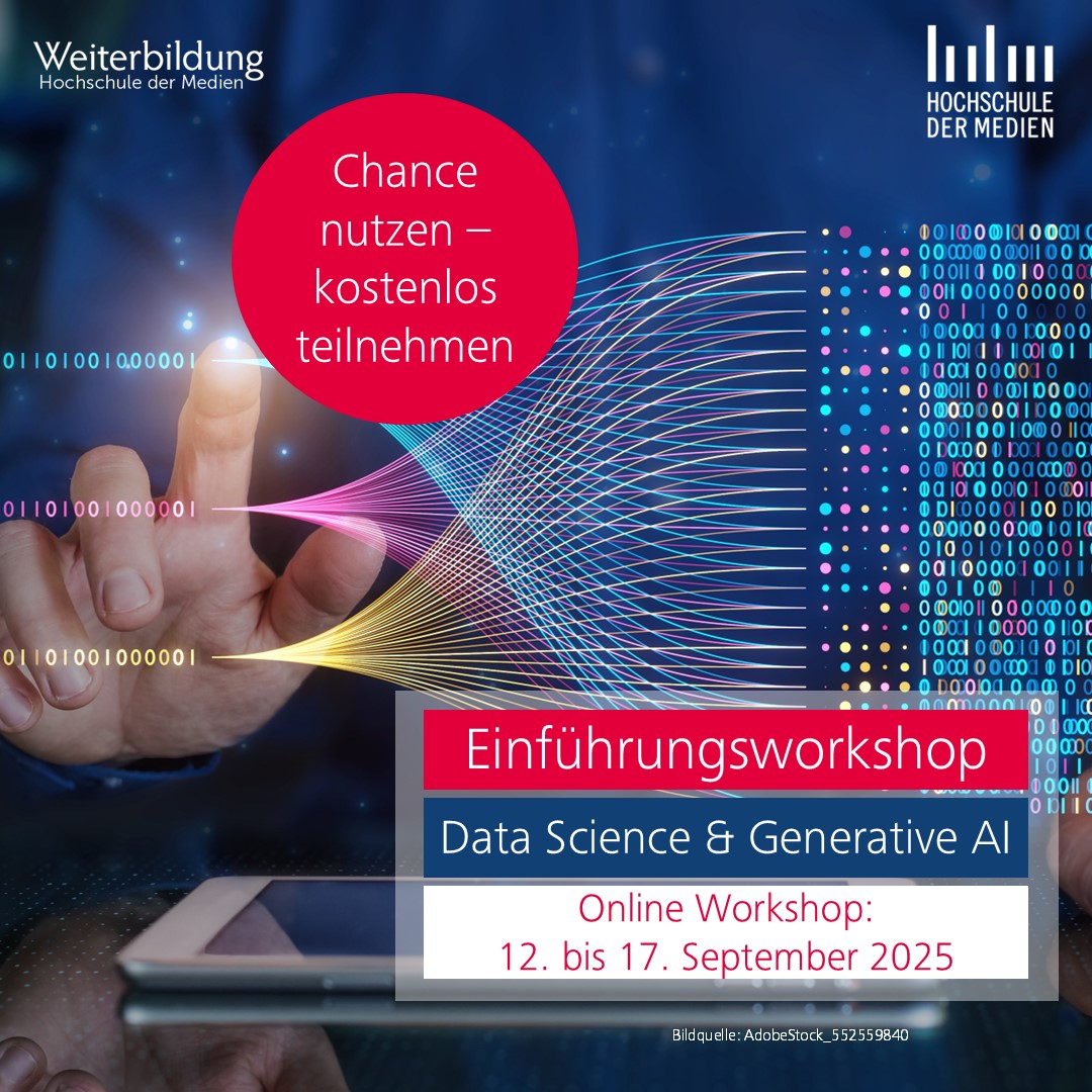 Einladung zum Data Science & Generative AI Einführungsworkshop
