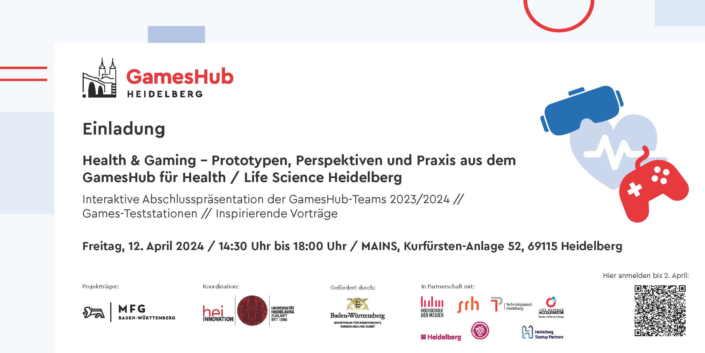Health & Gaming - Prototypen, Perspektiven und Praxis aus dem GamesHub für Health / Life Science Heidelberg