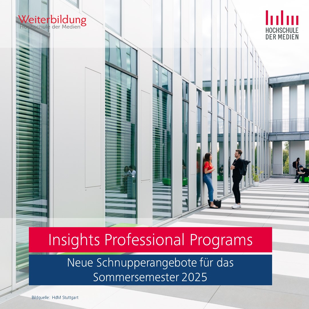 Einladung Insights Professional Programs Sommersemester 2025